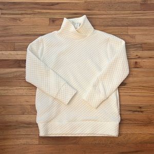 Womens New Balance quilted sweatshirt cream